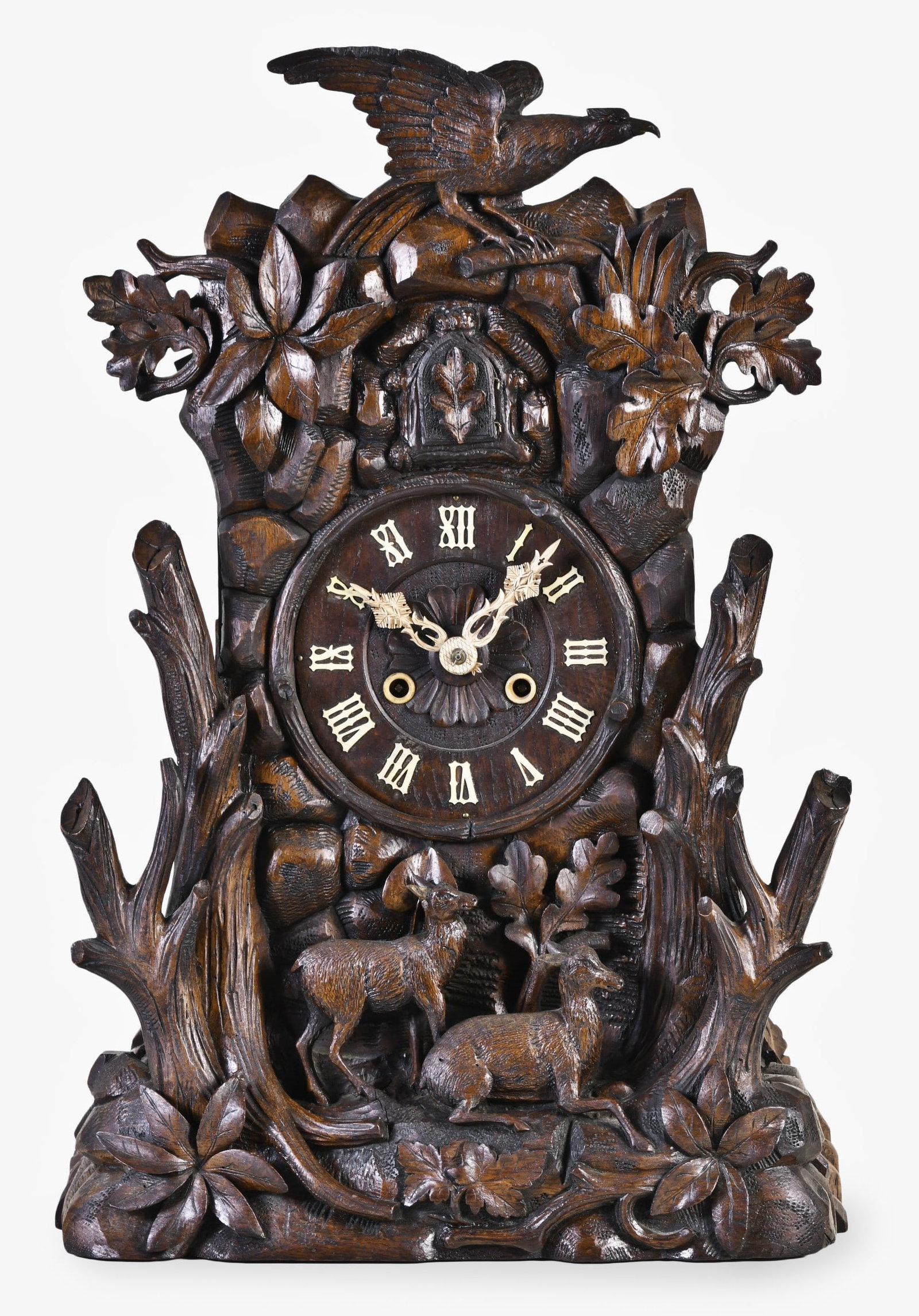 A Black Forest large shelf cuckoo clock (1 of 8)
