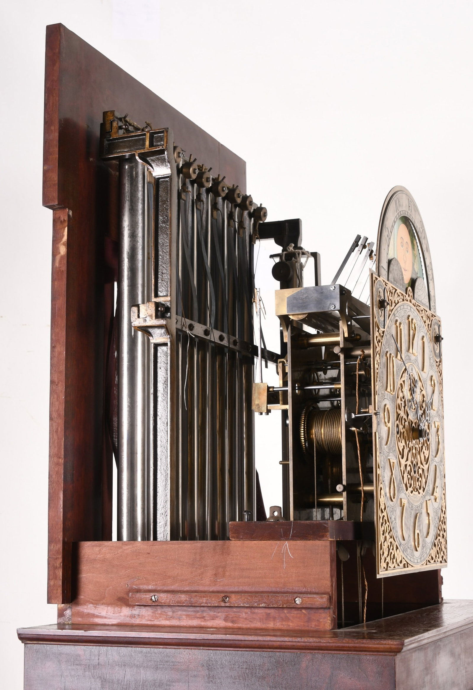 A German chiming hall clock - 10