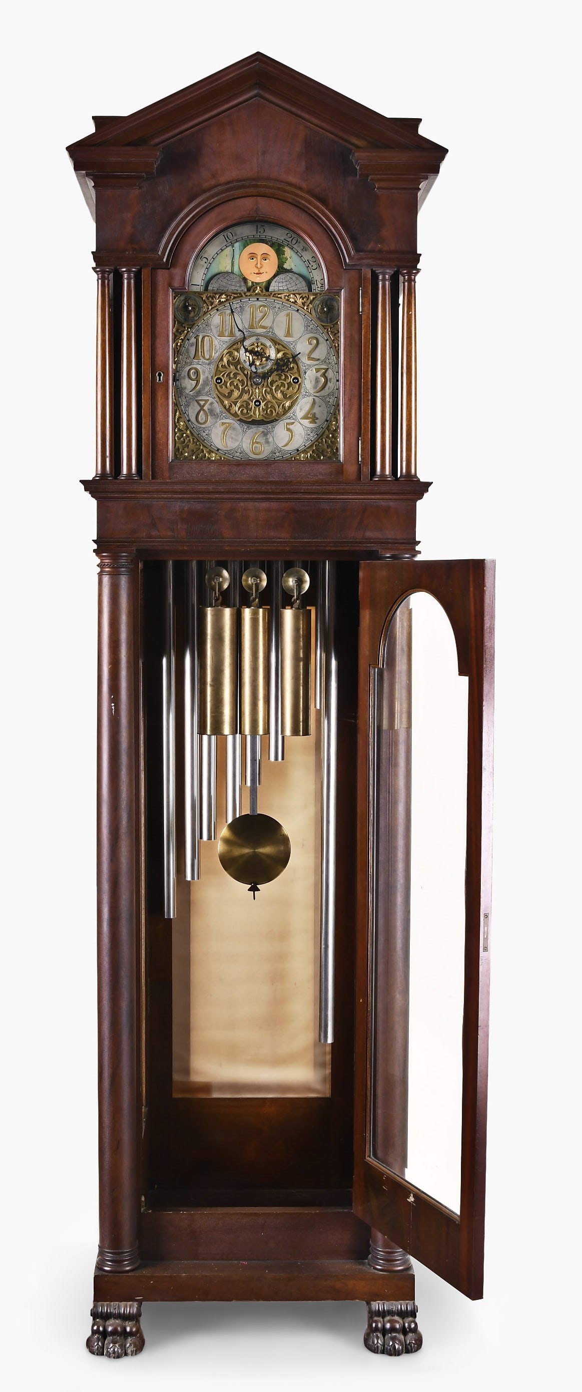 A German chiming hall clock - 2