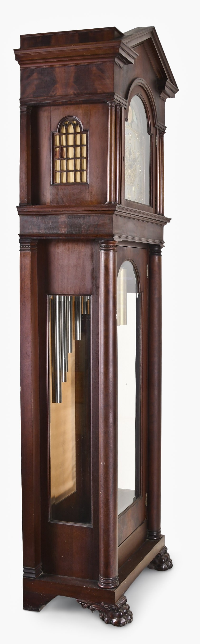 A German chiming hall clock - 5
