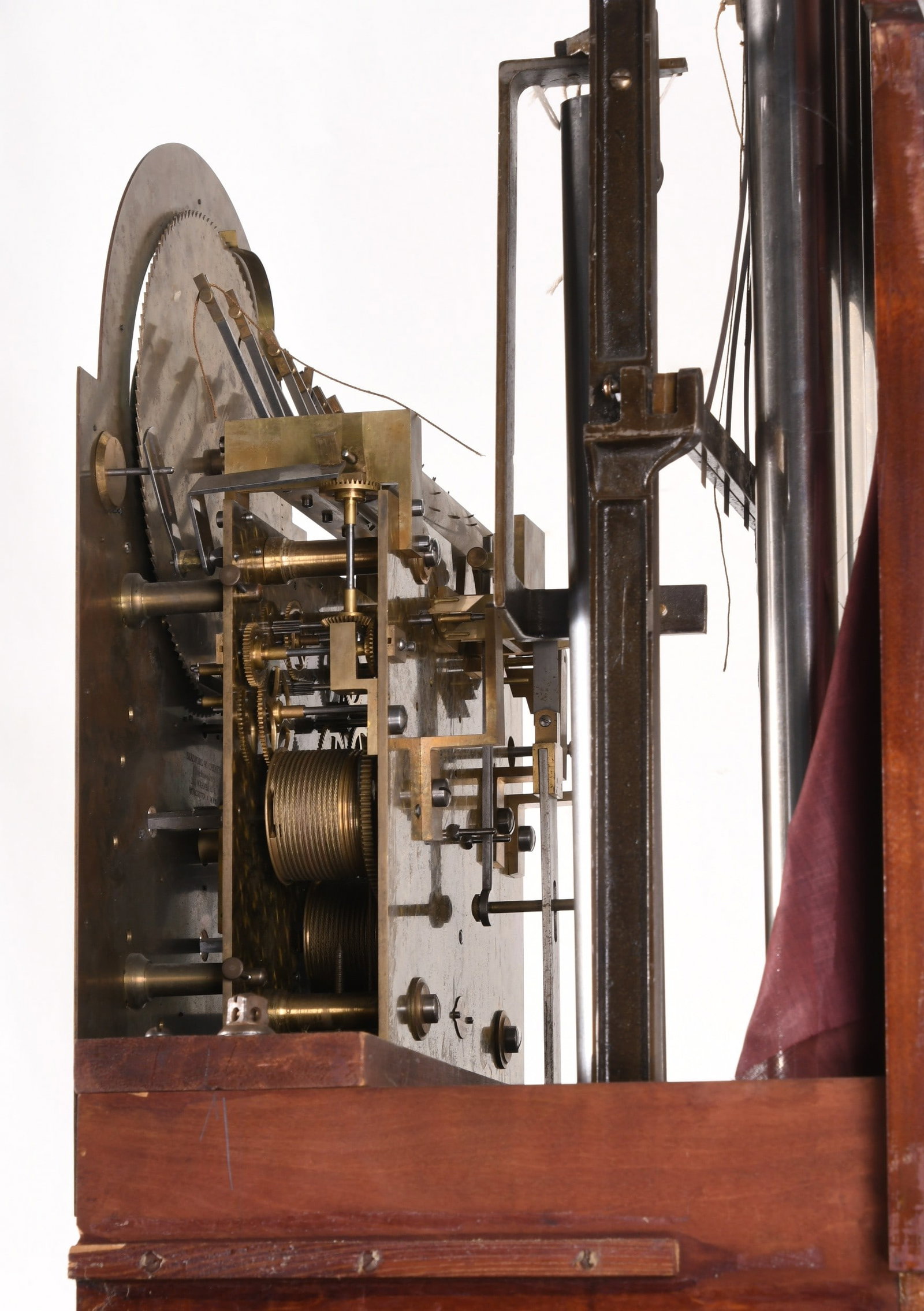 A German chiming hall clock - 9