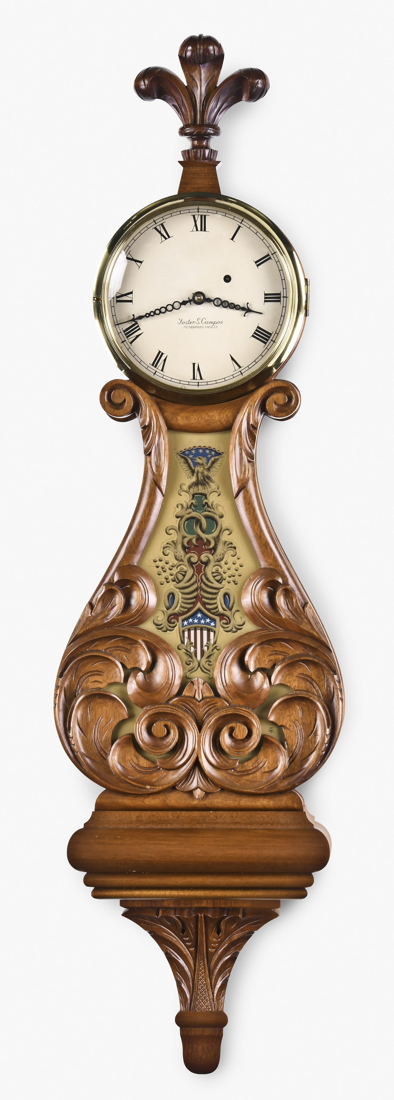 A Foster Campos lyre form banjo clock (1 of 9)