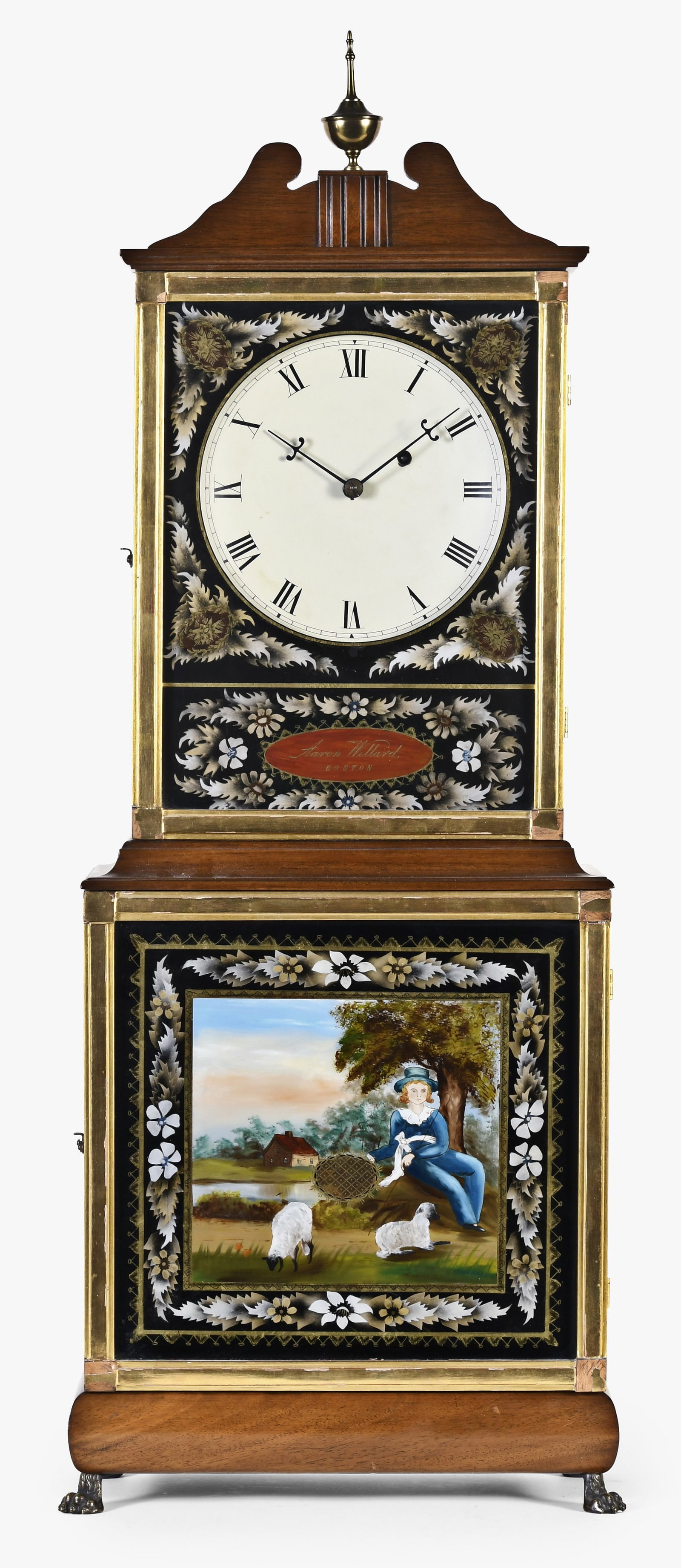 A reproduction of an Willard style Massachusetts shelf clock (1 of 8)