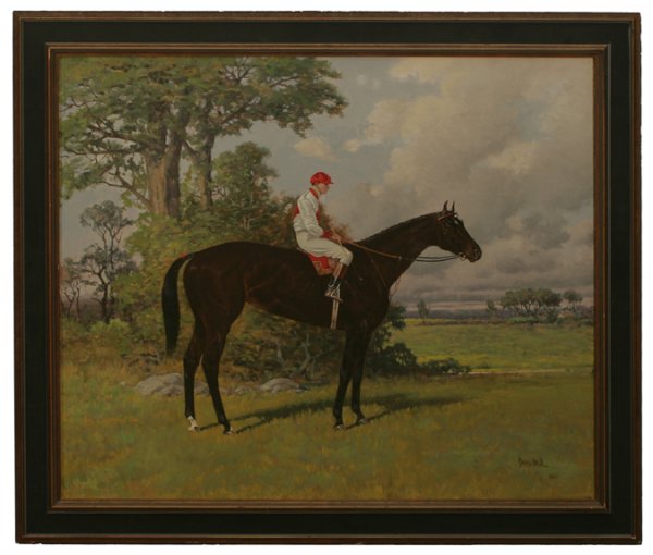 HENRY STULL Whimsical with Miller Up 1906 Oil Pain - 2