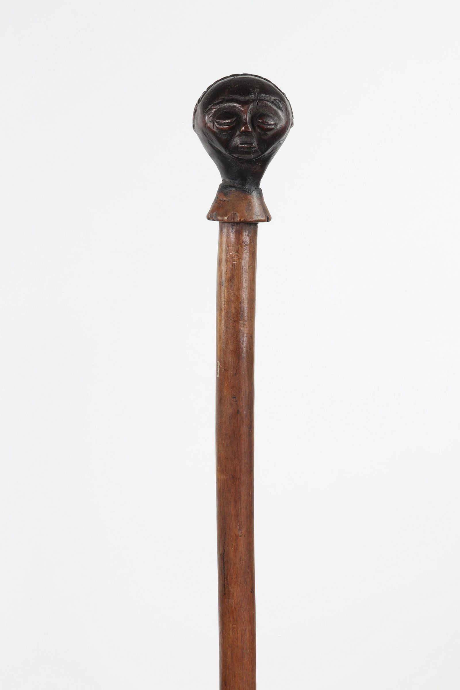 Luba Congo cane surmounted by a head (1 of 5)