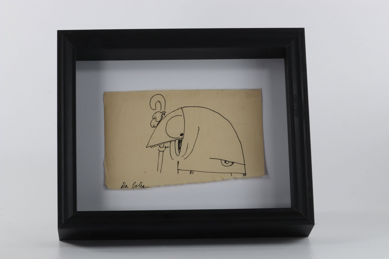 Jean Cocteau Tannhasuer 1914 Study for the album: Jean Cocteau Tannhasuer 1914 Study for the album "Eugene de la guerre" Original work ink on paper. Signed lower left "Jean Cocteau" Sizes: Cadre L=280mm l=230mm Dessin L=170mm l=110mm Weight (K): 0.94