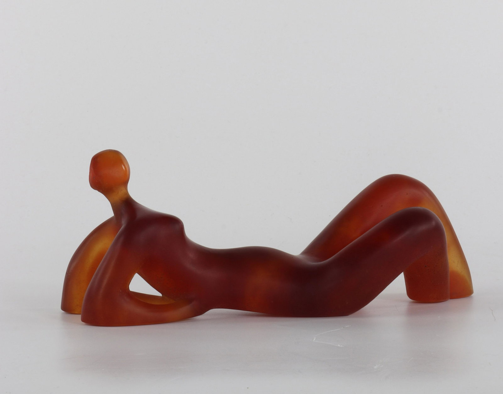 DAUM Glass paste sculpture Capo de Feltre signed and: DAUM Glass paste sculpture Capo de Feltre signed and numbered 455/500 Sizes: L=240mm H=100mm Weight (K): 1.080kg State: After checking - good condition - no restoration - no repair Author / artist: DA