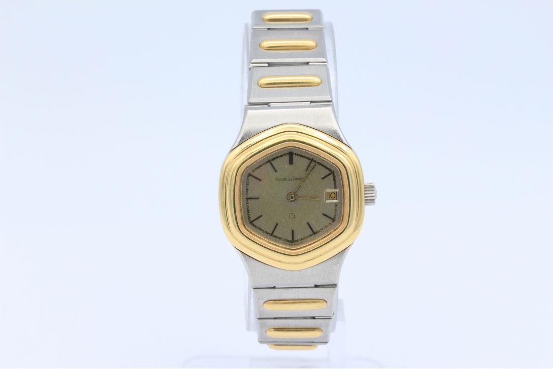 Jaeger Lecoultre Albatros 18K gold + steel: Jaeger Lecoultre Albatros 18K gold + steel Sizes: L=25mm l=31mm Weight (K): 0.057kg Condition: at first glance - good condition - no restoration - no repair Author / artist: JAEGER LECOULTRE