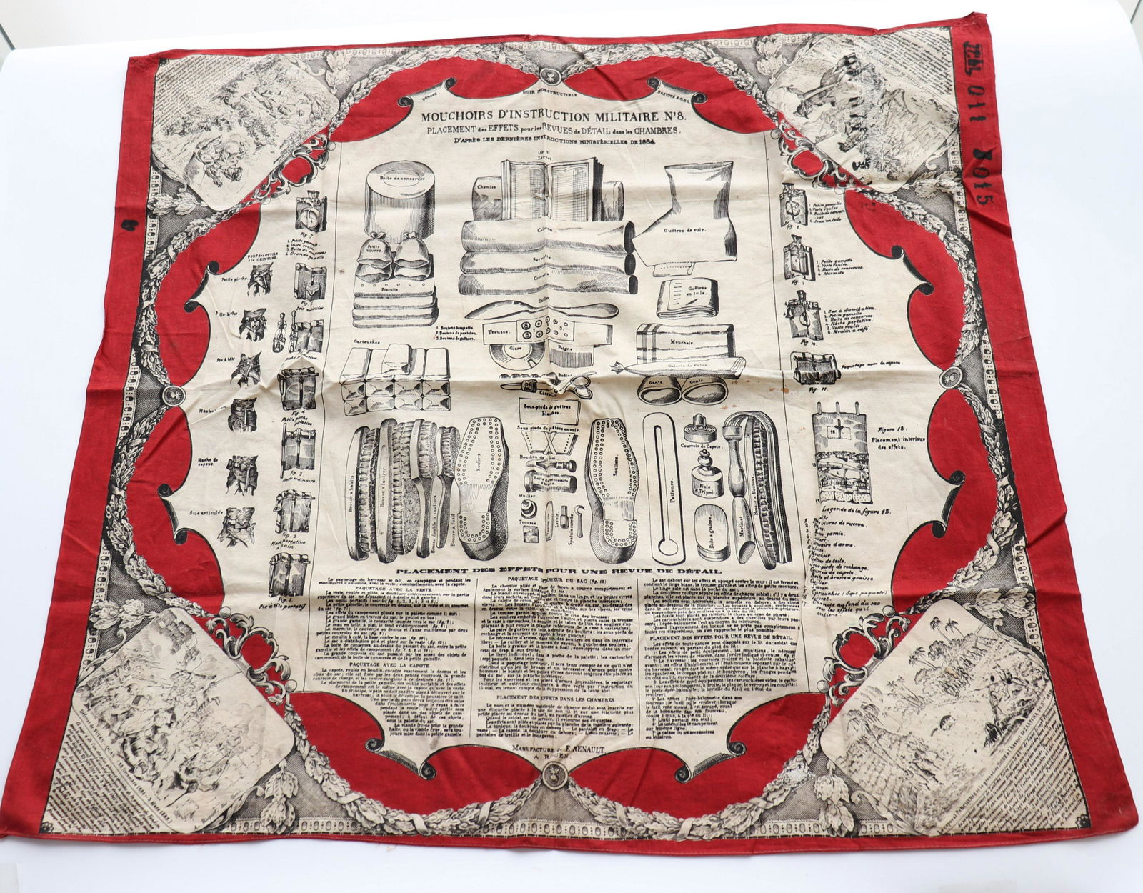 French instruction handkerchief 14-18 (1 of 1)