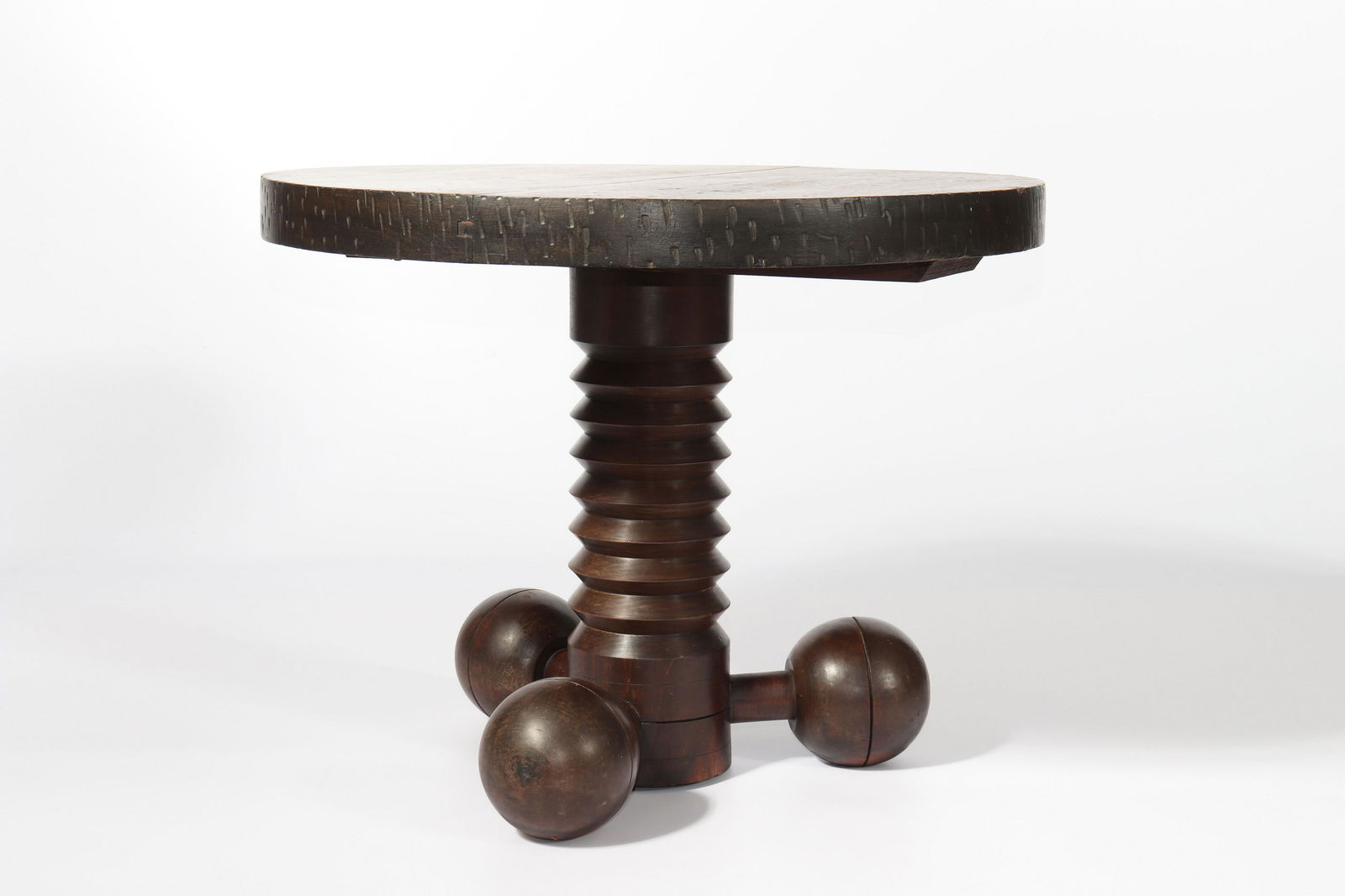 Charles DUDOUYT (1885-1946) Coffee table, screw-turned (1 of 5)
