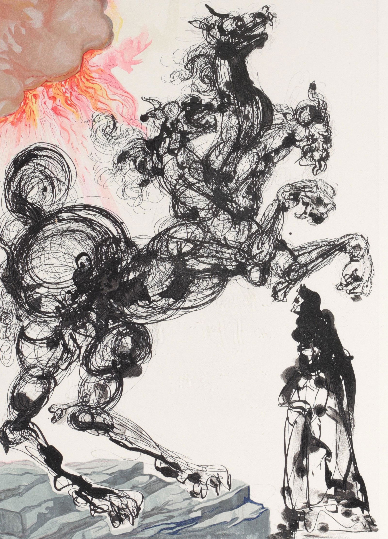 Salvador Dali. "Cerberus". The Divine Comedy - Hell - (1 of 2)