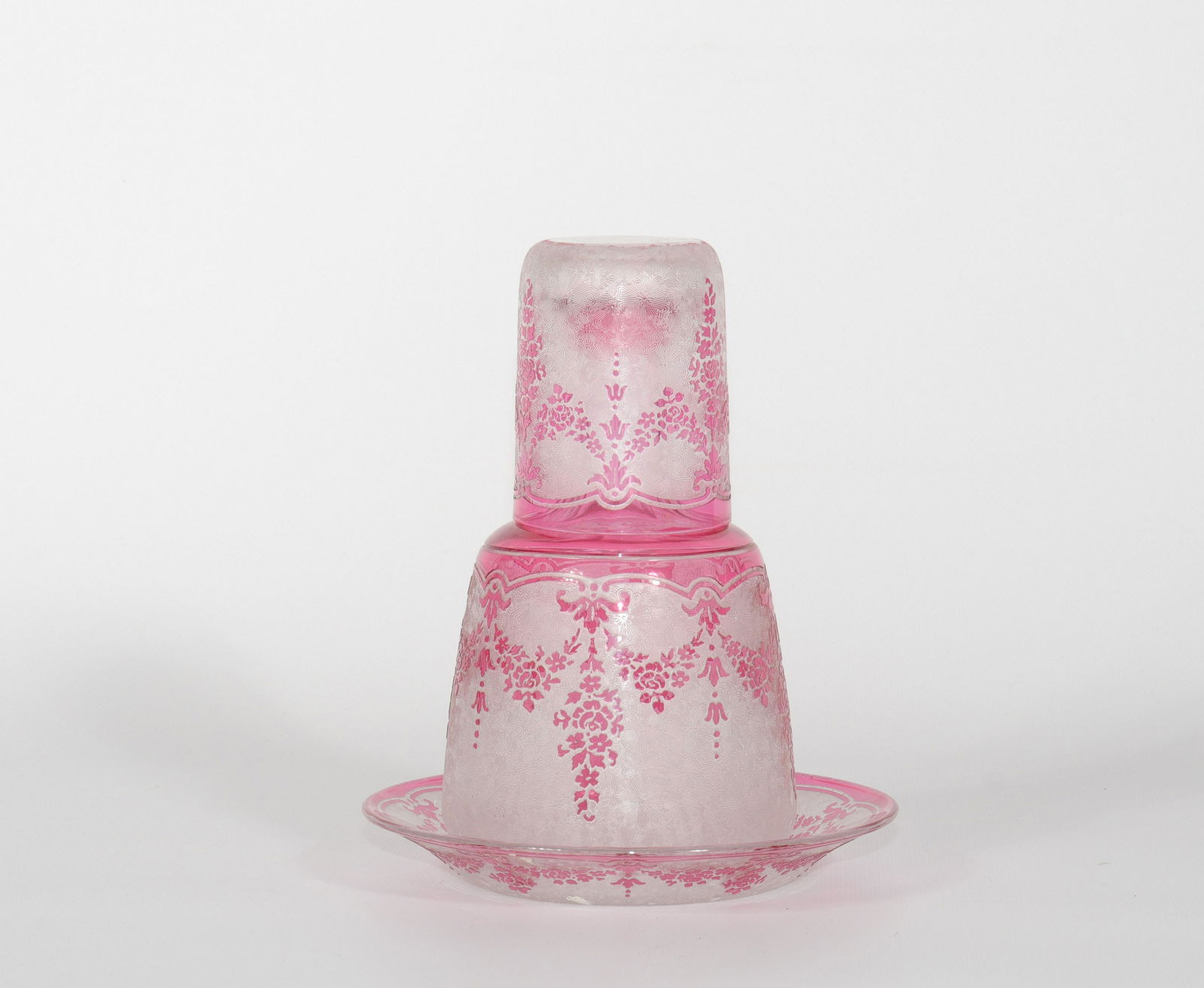 Val Saint Lambert decanter cut and clear glass with (1 of 4)