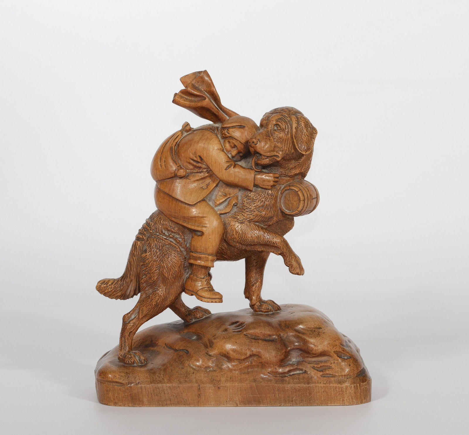 Switzerland, Saint Bernard and the child in finely (1 of 3)