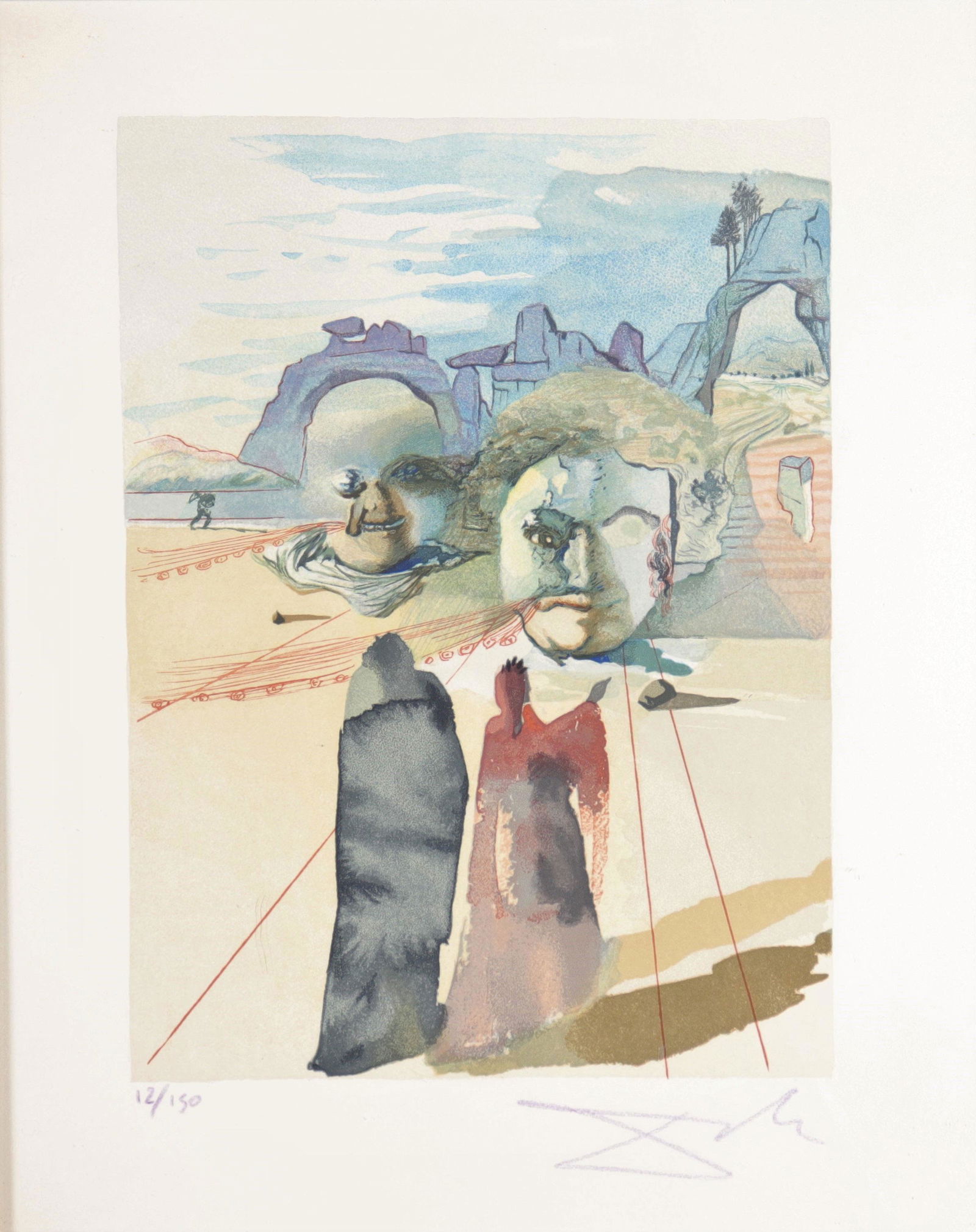 Salvador Dali. "Greed and Prodigality". The Divine (1 of 2)