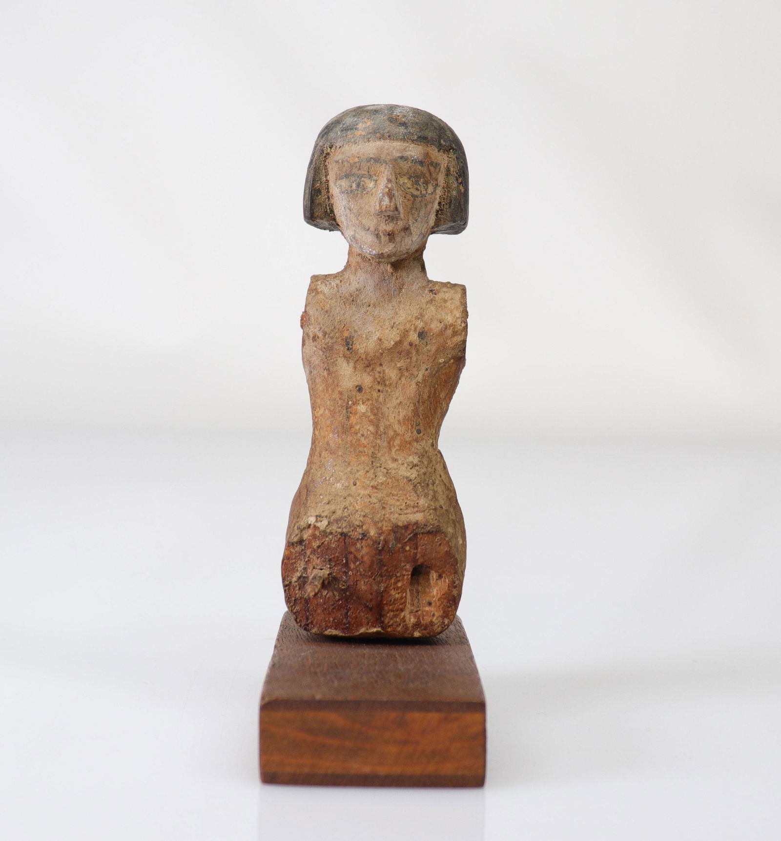 Egypt fragment of polychrome wooden statue probably (1 of 4)