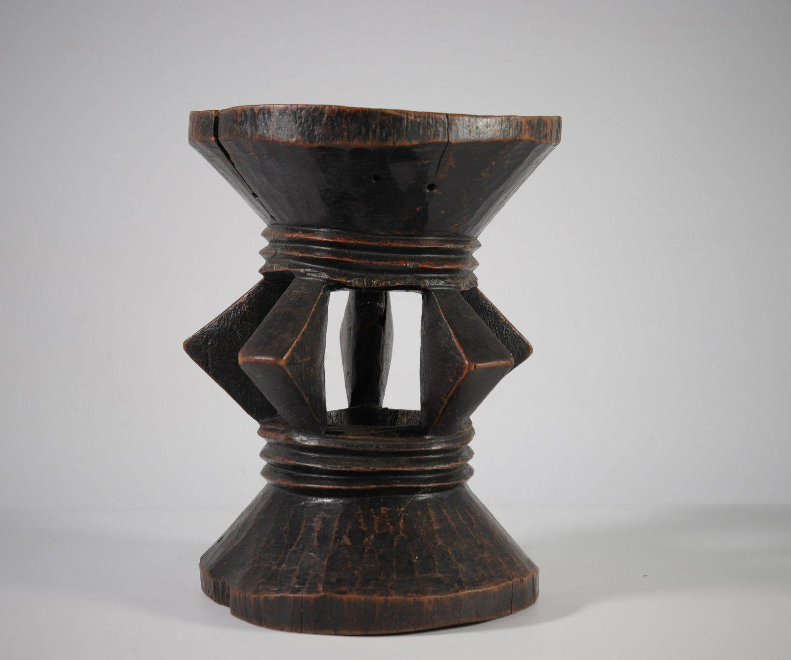 Stool Pende RDC beautiful geometric shape circa 1920 (1 of 4)