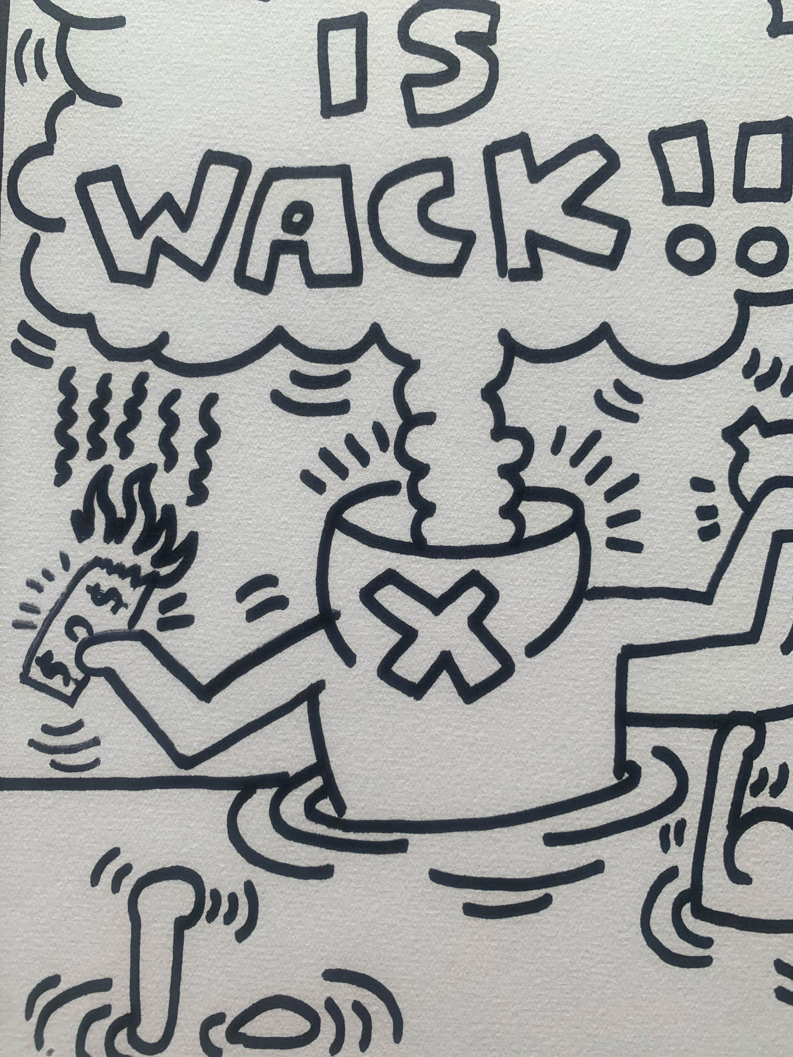 Keith HARING (USA, 1958-1990) Crack is Wack! !, circa (1 of 5)