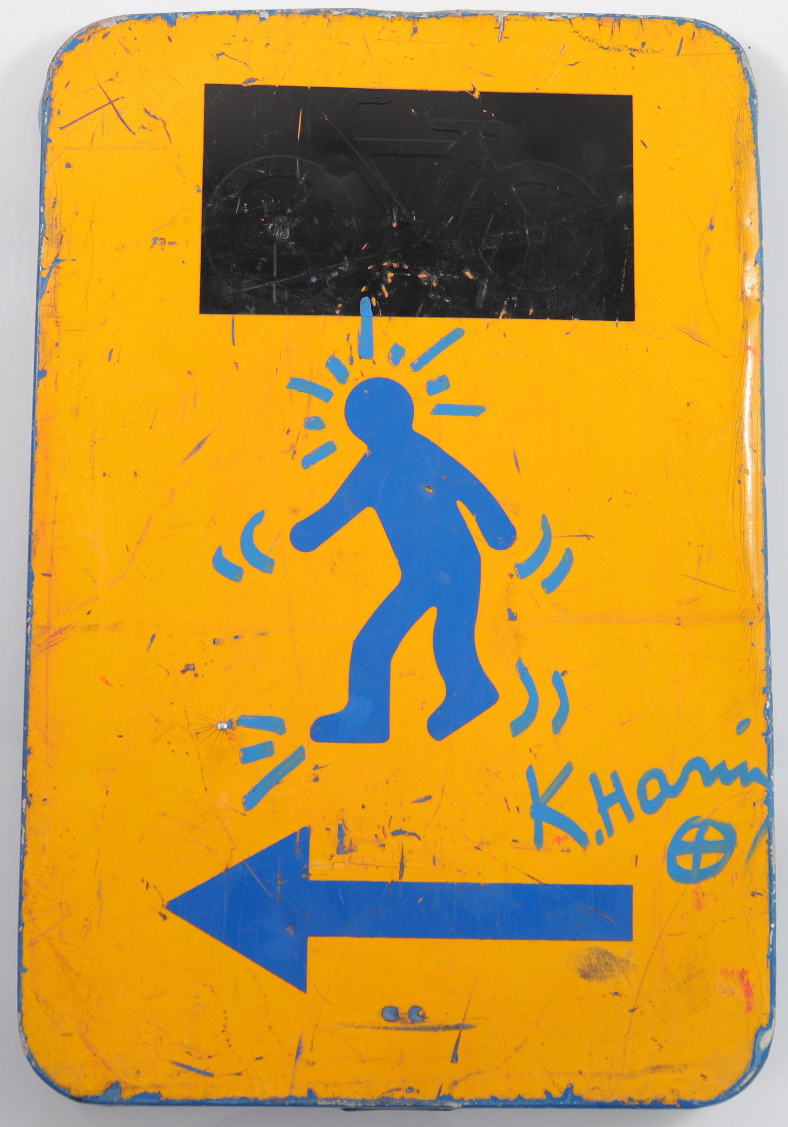 Keith Haring - Traffic Sign Road Sign Highlighted by (1 of 1)
