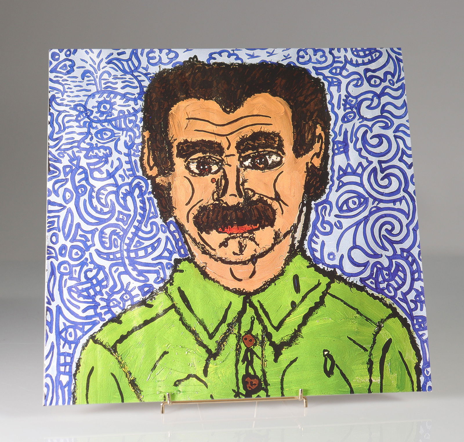 ROBERT COMBAS - GEORGES BRASSENS, 2021 Silkscreen on: ROBERT COMBAS - GEORGES BRASSENS, 2021 Silkscreen on vinyl sleeve front & back. Internal screen printed pocket on front & back. Limited edition of 700 pieces. - Period: Xxth - Sizes: L 315 MM l 315 MM