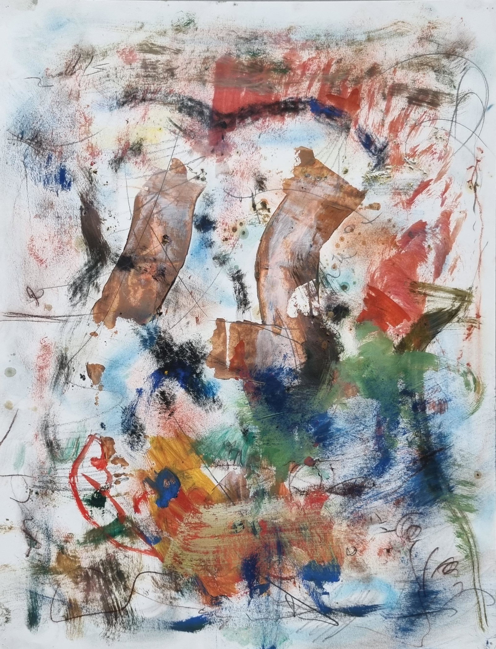 Tigran AGADJANIAN (AR, 1960)Untitled, circa 1990/2000.-Mixe media on paper.-Size: 19 3/4 by 25 1/5 (1 of 1)