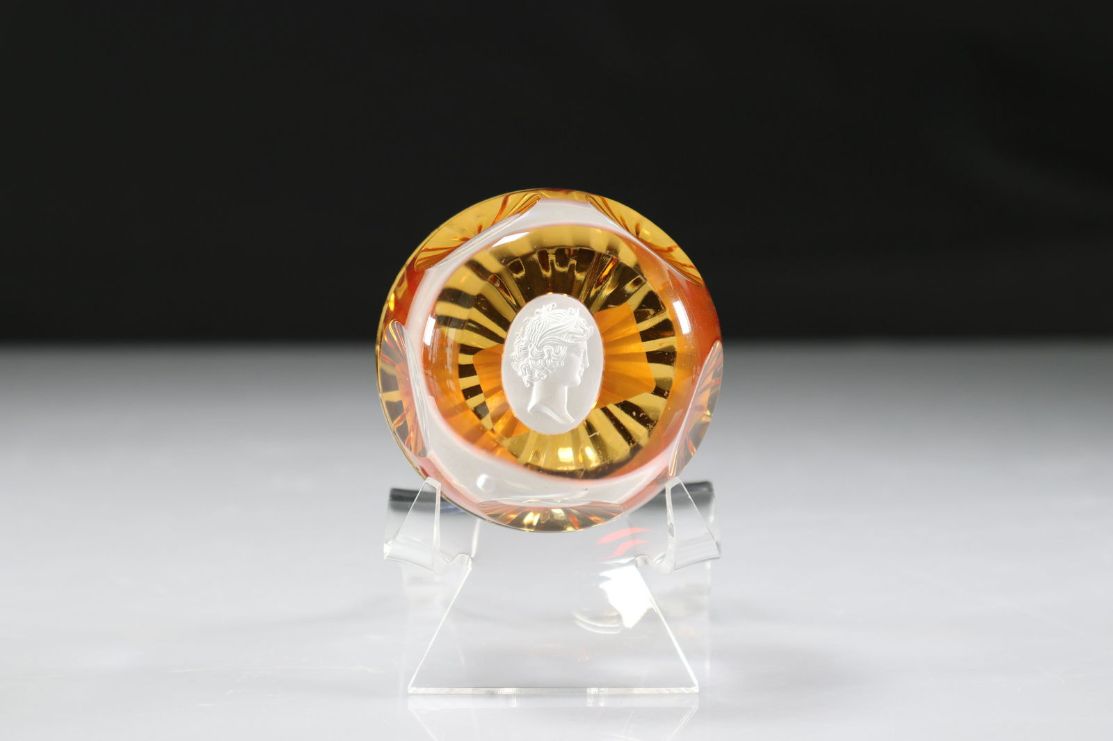 Paperweight. Sevre crystal. illustrious unknown (1 of 2)