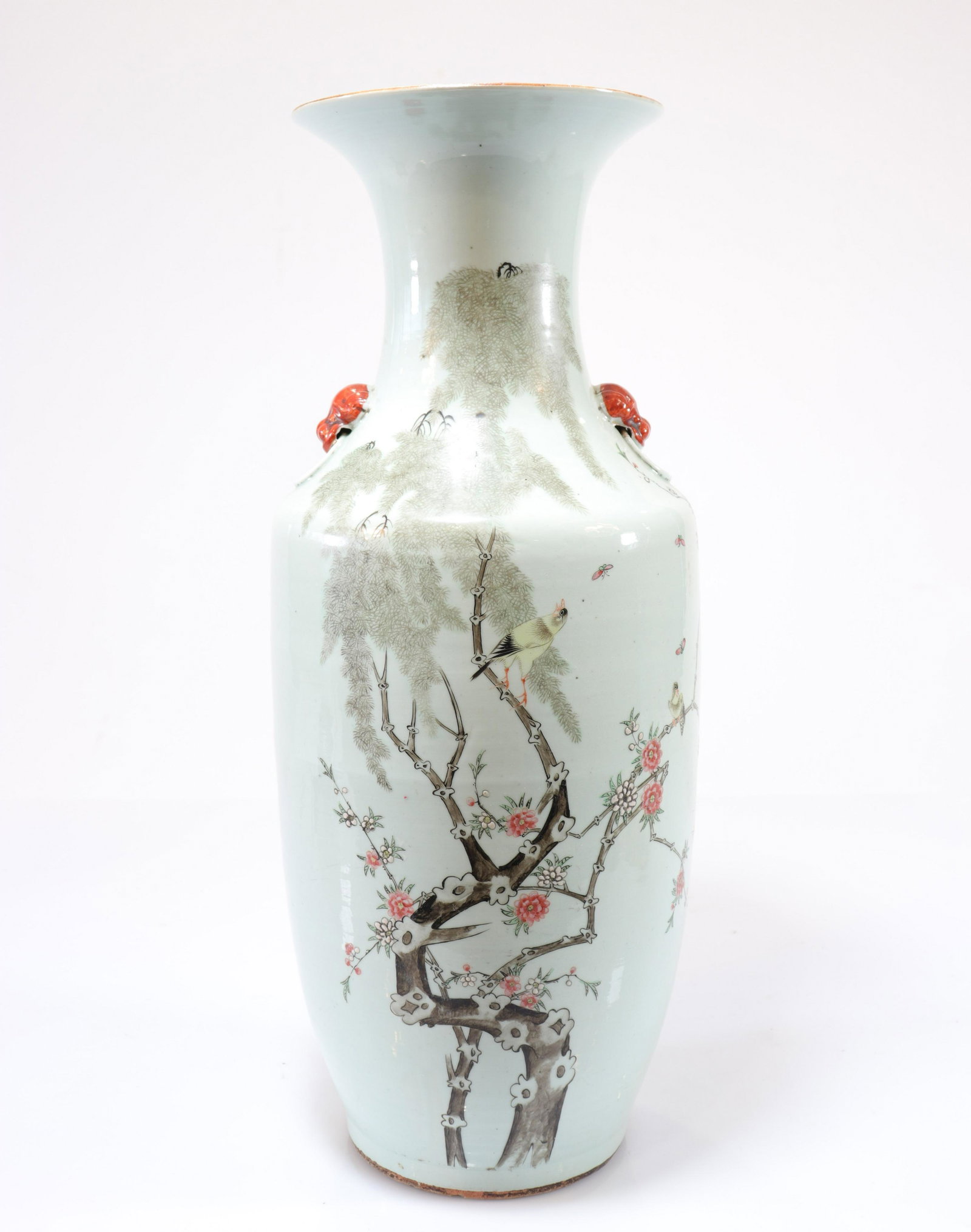 Chinese porcelain vase decorated with birds (1 of 4)
