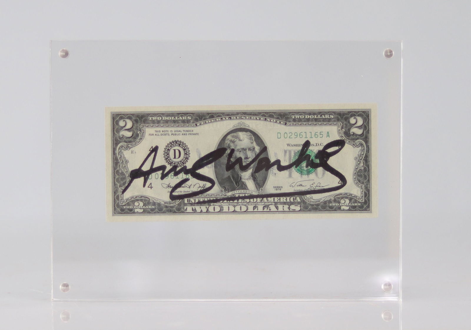 2 DOLLARS (Thomas Jefferson) / Serial number: KO5739639A / Dimension: 155.955 X 66.294 Millimeters / (1 of 3)