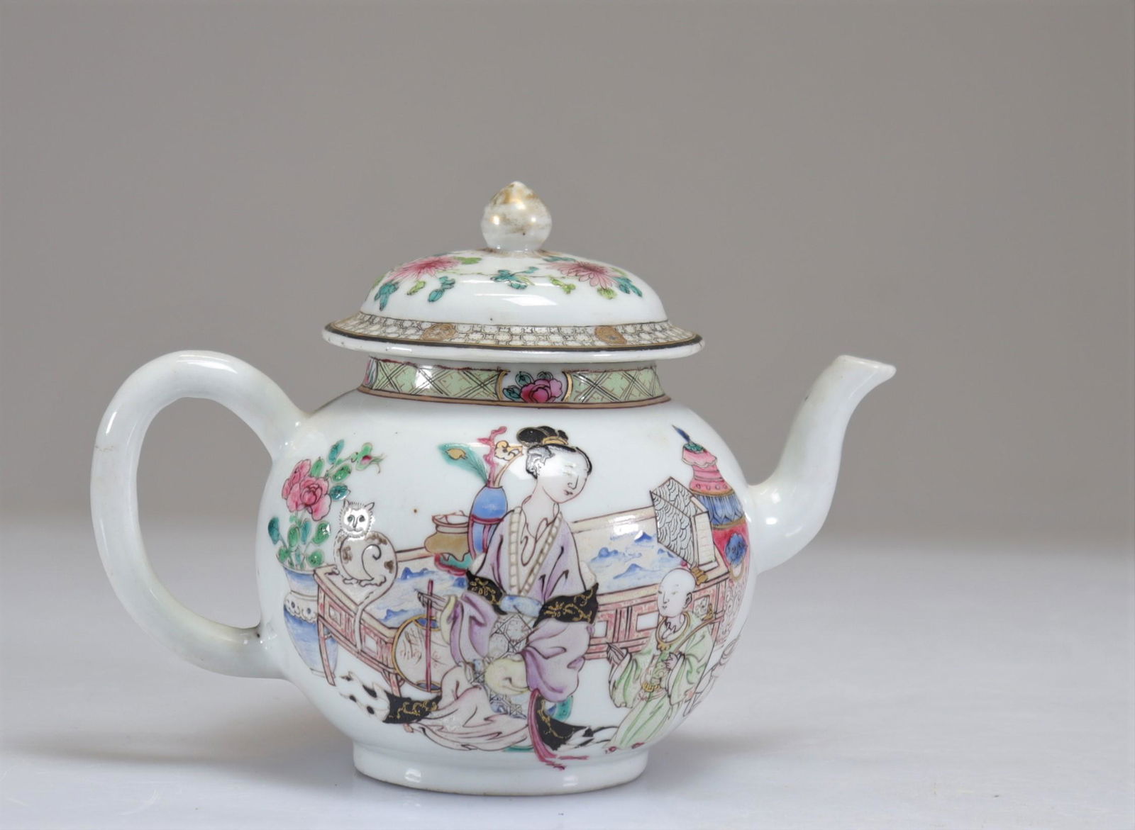 18th century famille rose porcelain teapots (1 of 5)