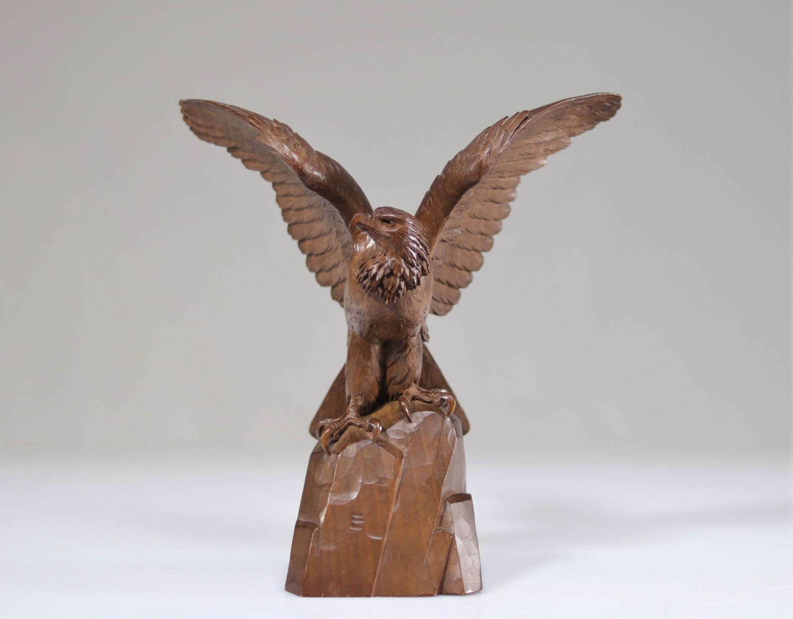 Black Forest Carved Wooden Eagle (1 of 4)