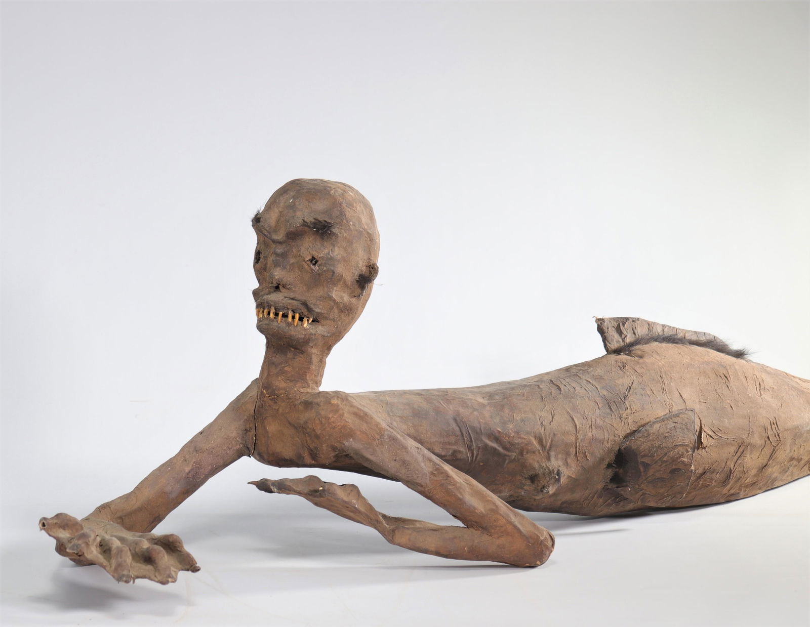 Rare taxidermy mount of a mermaid originating from the Fijdi Islands (1 of 3)