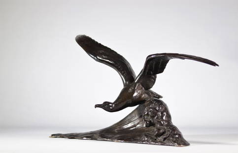 Maximilien Louis FIOT (1886-1953) Seagull on a wave - Susse Freres editeurs (Paris): Maximilien Louis FIOT (1886-1953) Seagull on a wave - Susse Freres editeurs (Paris) - Weight: 12.30 kg - Shipping unavailable - Region: france - Sizes: H 380 x L 550 x l 250 - At first glance: very