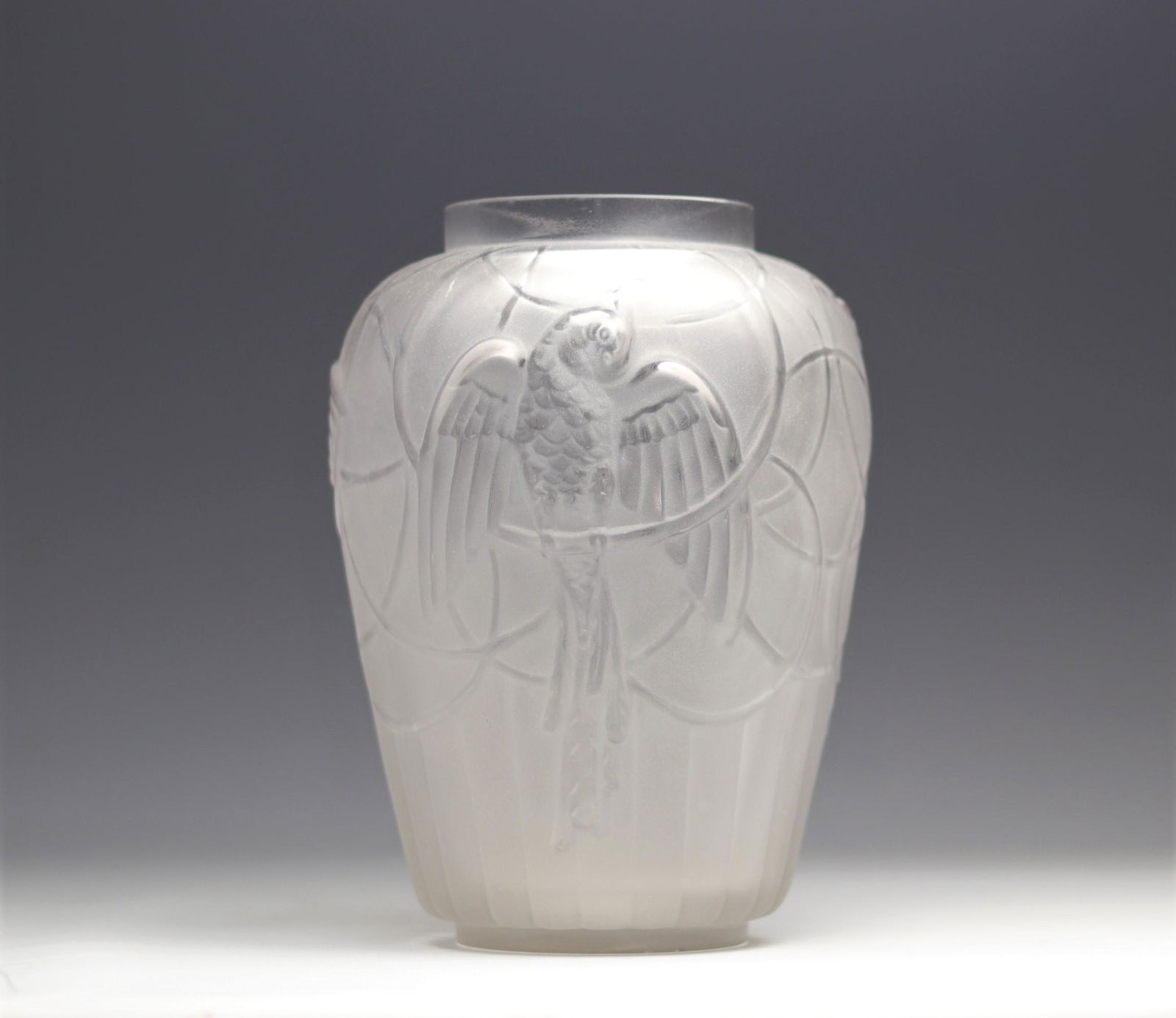 Marius Ernest Sabino (1878 1961) Art Deco Vase Decorated