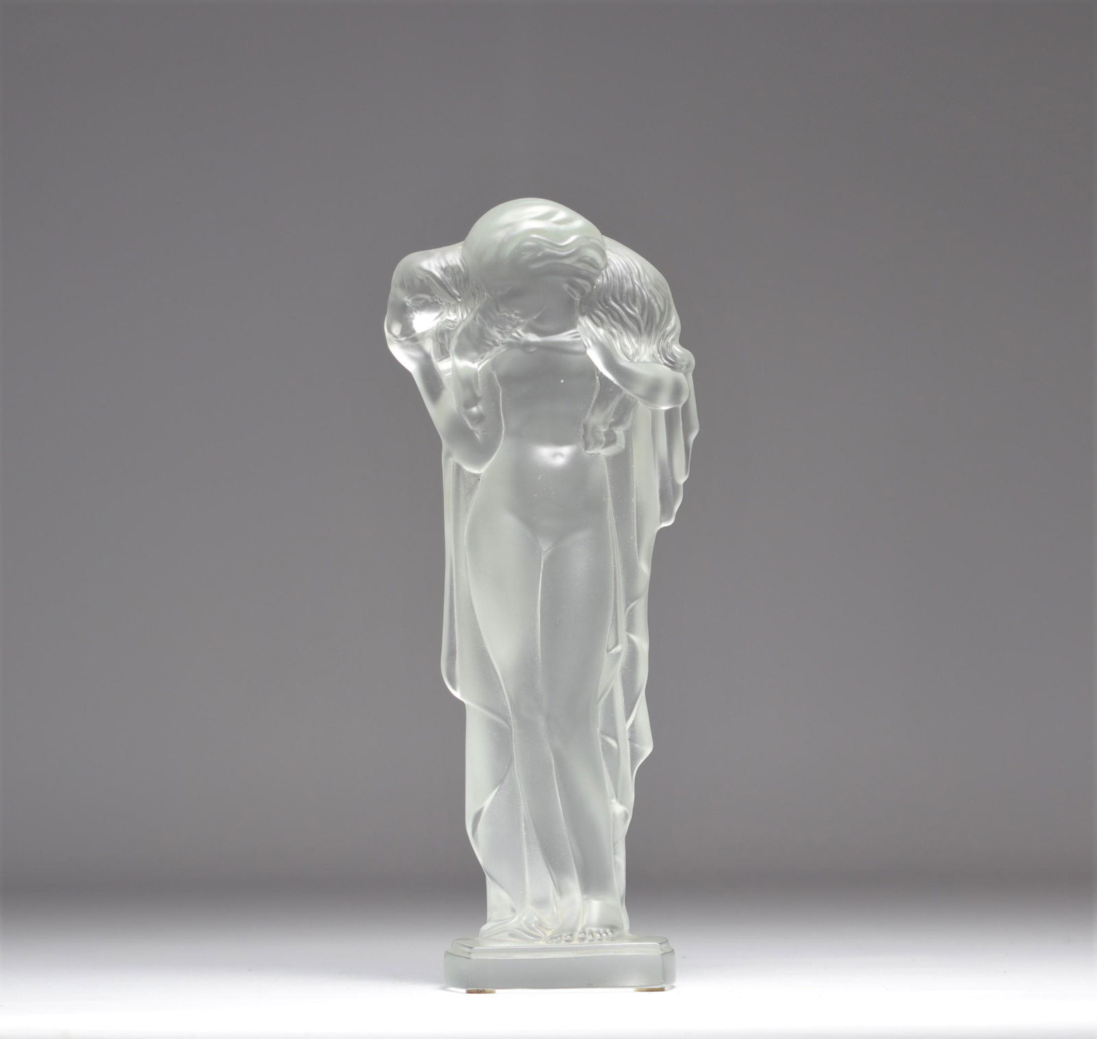 Sevres Paris young woman with sheep in molded pressed glass (1 of 3)