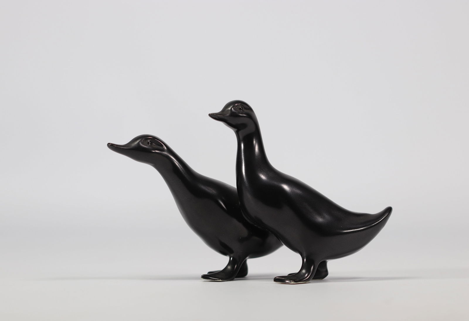 VILLEROY & BOCH Septfontaines, black duck couple in earthenware (1 of 3)