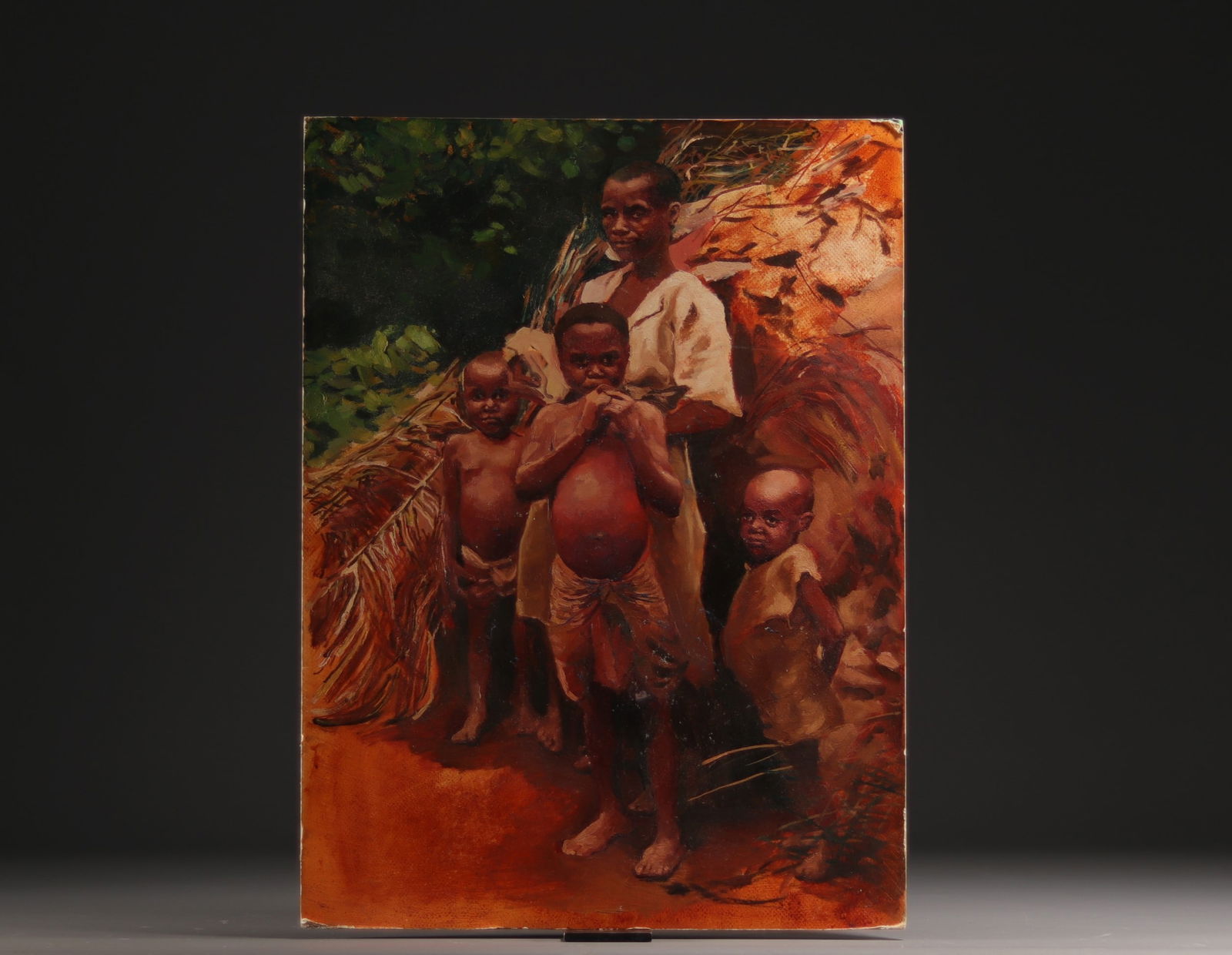 Paul TRAVIS (1891-1975) "Congo Forest" Oil on board, titled on the back. (1 of 1)