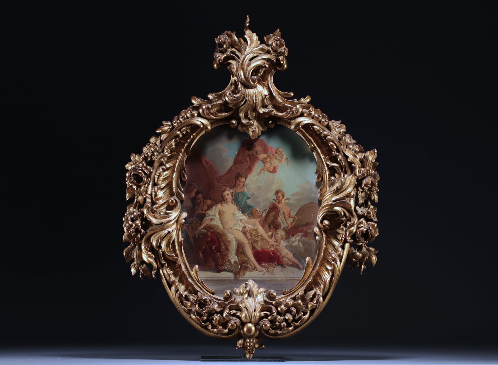 Francois BOUCHER (1703-1770) after. "Oil on copper, 19th century. (1 of 1)
