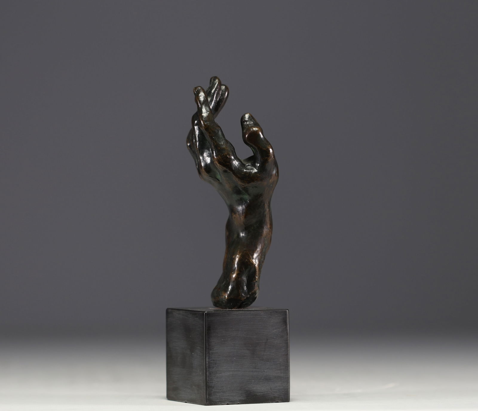 Auguste RODIN (1840-1917) ‘Main gauche’ Bronze proof with brown patina, bears the founder's (1 of 11)