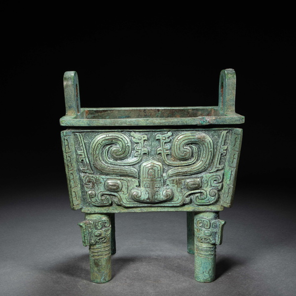 Chinese Western Zhou Dynasty Bronze Fang Ding