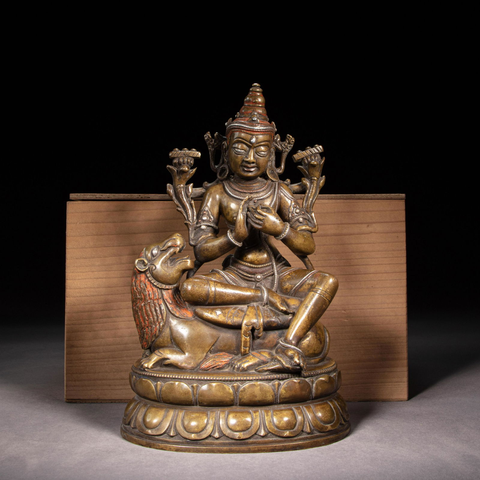 Bronze Inlaid Silver Buddha Statue, Song Dynasty, China