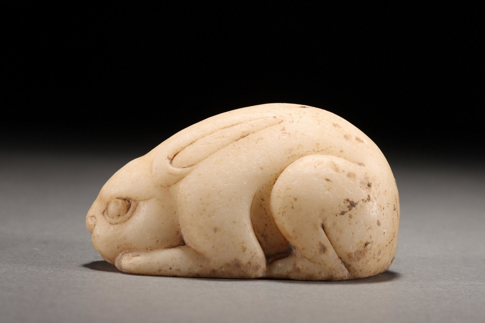 NORTHERN WEI WHITE MARBLE JADE RABBIT (1 of 5)