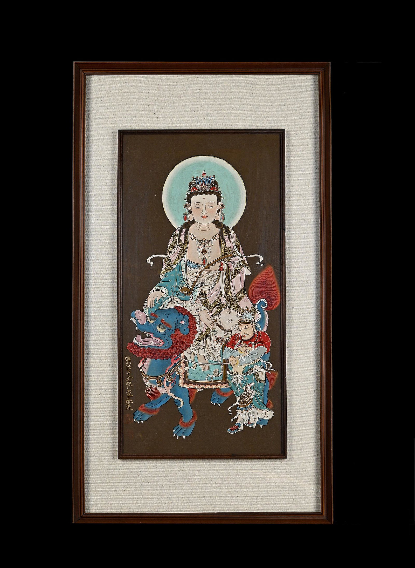 CHINESE INK PAINTING, BUDDHA STATUE BY ZHANG DAQIAN (1 of 9)