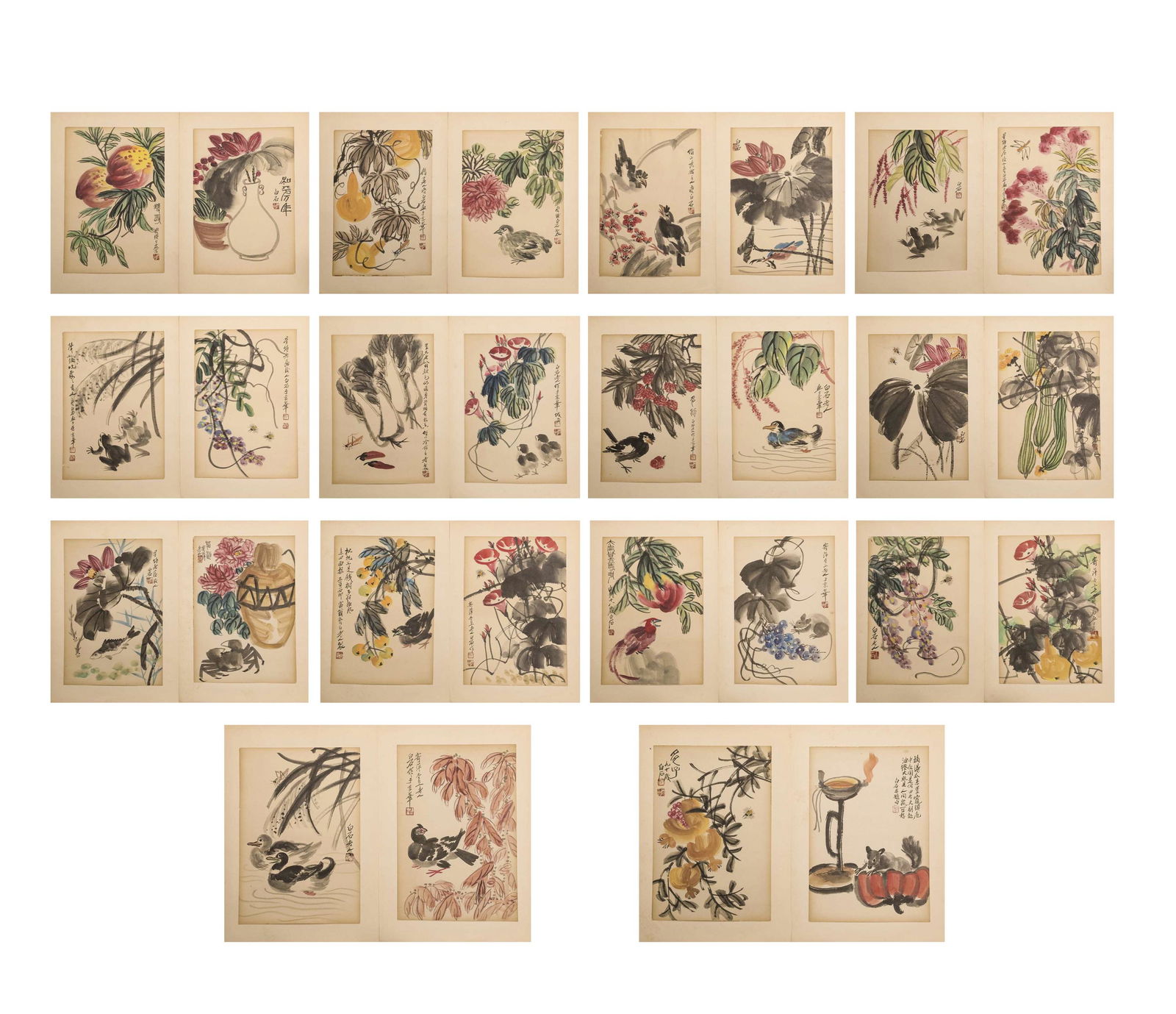 CHINESE INK PAINTING, ALBUM OF FRUITS AND VEGETABLES (1 of 20)