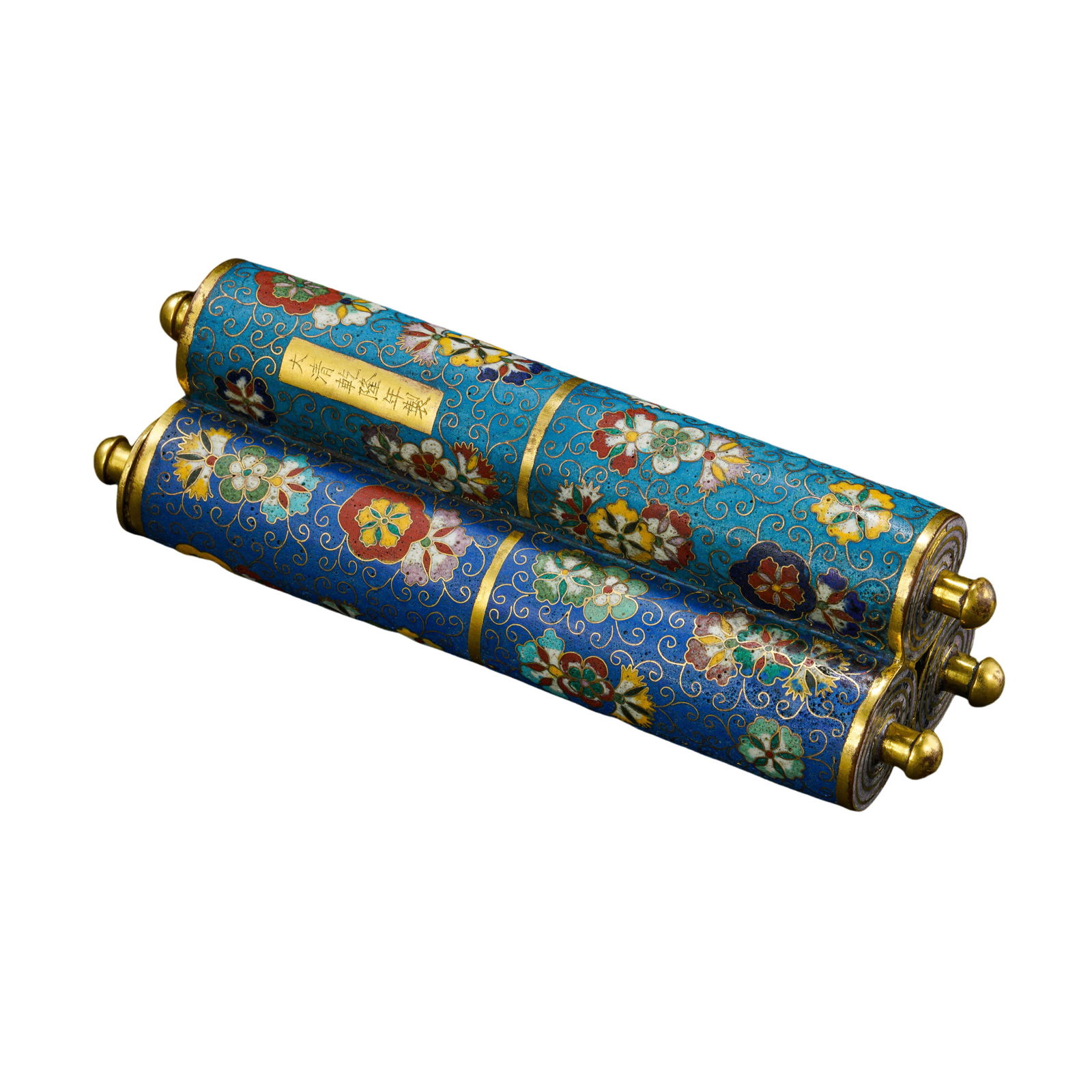 Qing Dynasty Qianlong cloisonné enamel incense stick "Qianlong Year of the Qing Dynasty" (1 of 10)