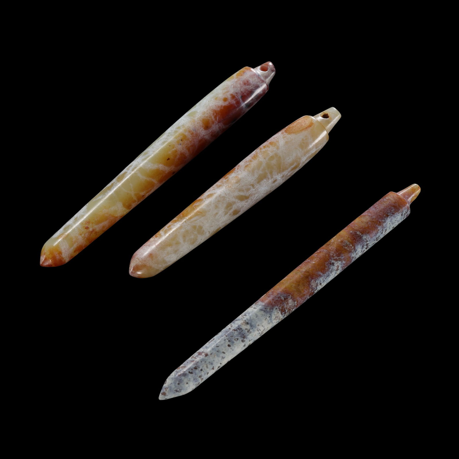 A group of jade pendants of Liangzhu culture, Neolithic period, China (1 of 5)