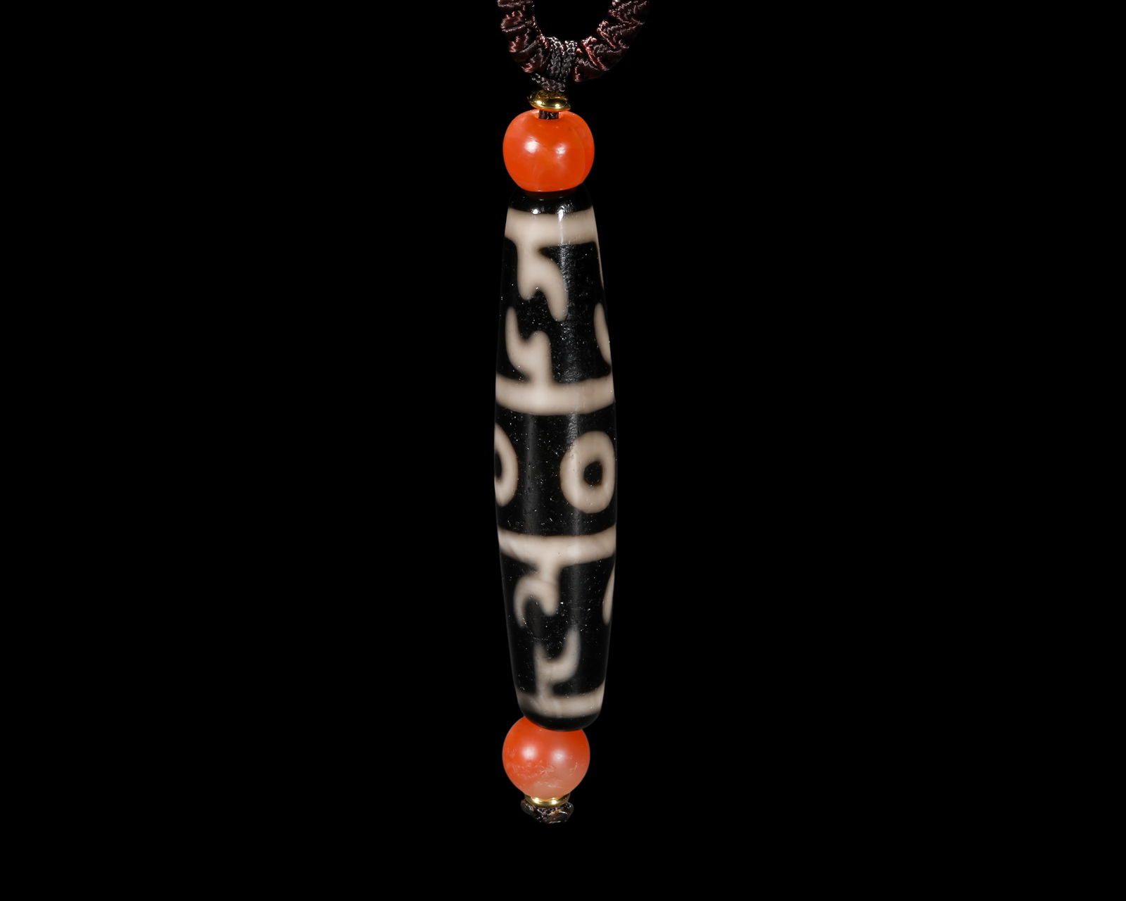 China Tang Dynasty Pure Dzi Bead Necklace (1 of 8)