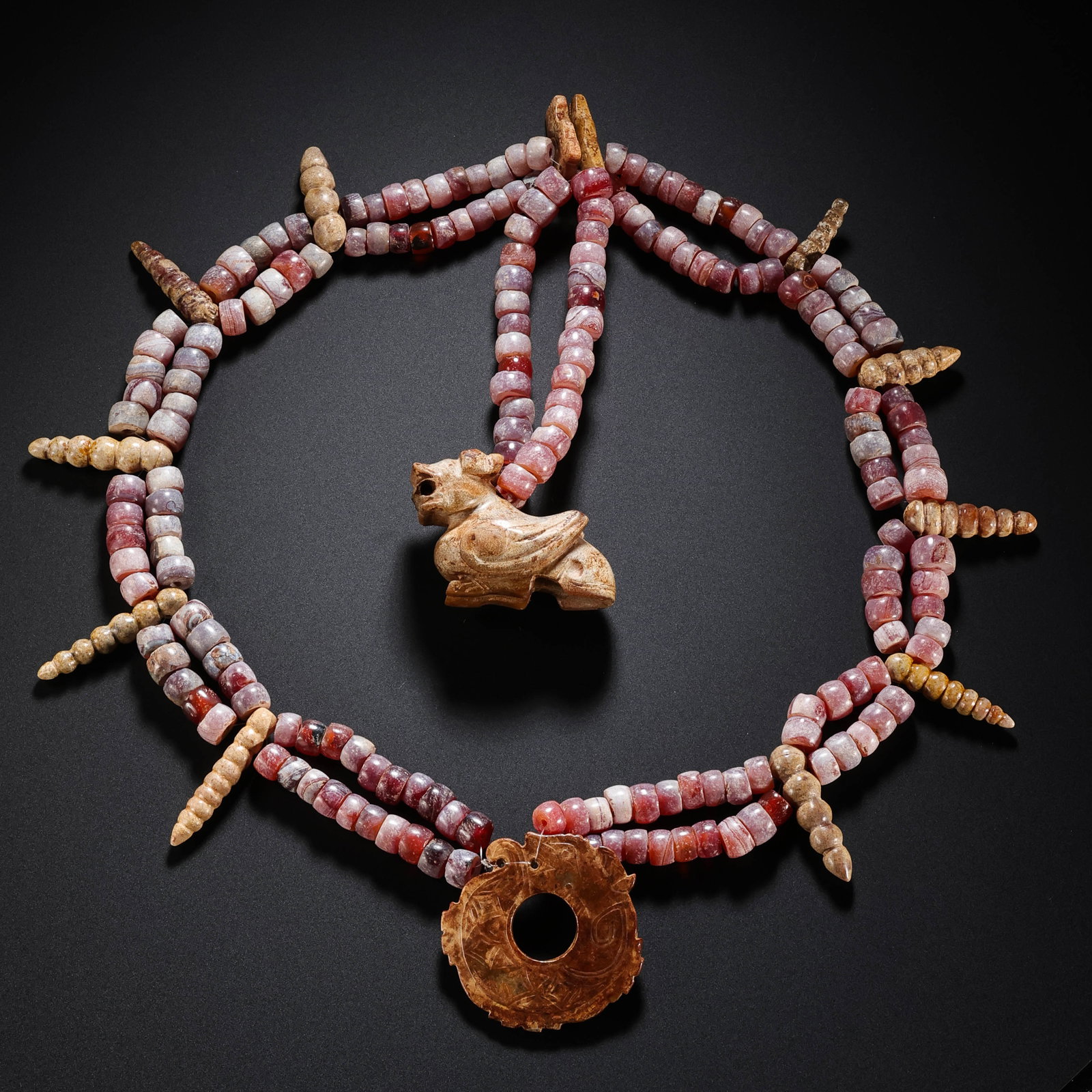 Chinese Agate Necklace from the Western Zhou Dynasty (1 of 11)