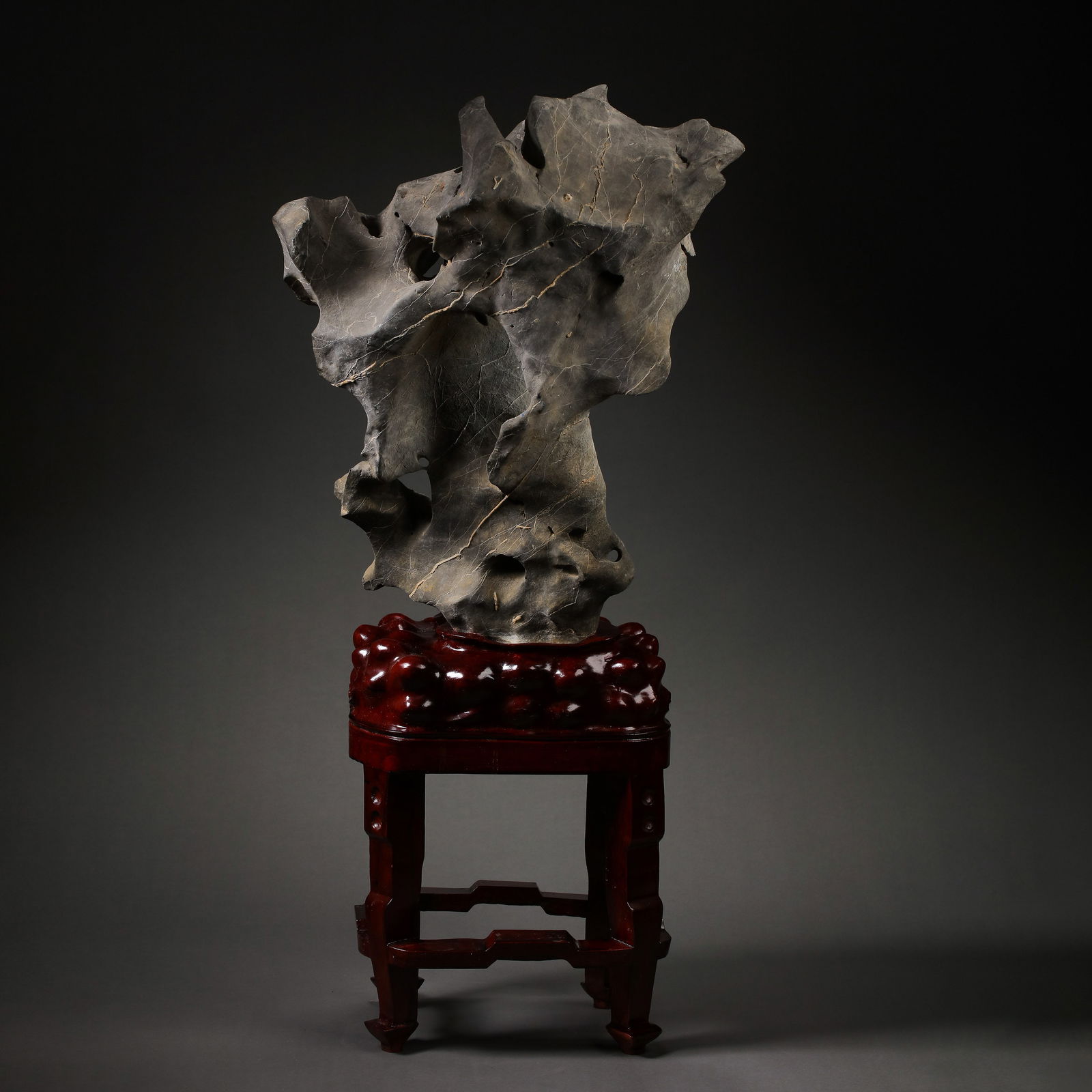 Chinese Qing Dynasty Taihu Stone Carving Ornaments