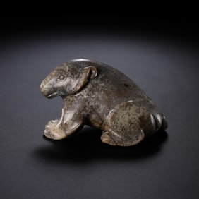 Chinese Han Dynasty Jade Bear