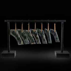 Chinese musical instrument jade chime from the Western Zhou Dynasty