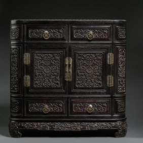 Chinese Qing Dynasty Rosewood Treasure Box